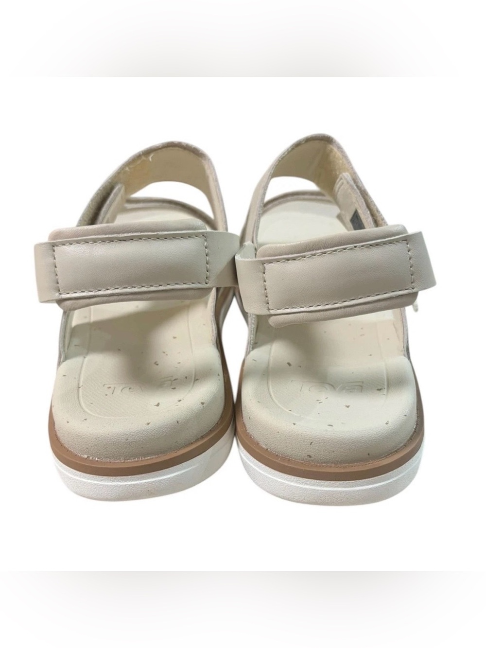 Teva Madera Slingback Sandals Shoes Womens Size 11 Birch Leather Comfort Walking - Picture 5 of 12